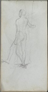 Luonnoskirja, sivu 60: Nude Male Study