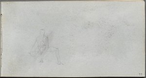 Luonnoskirja, sivu 77: Kuvatutkimus. tekijältä Jean Louis Ernest Meissonier