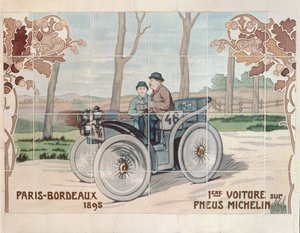 Edouard ja Andre Michelin ajamassa L