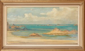 St. Lunaire (öljy kankaalle) tekijältä Ernest Normand