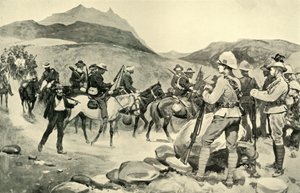 "Prinsloon joukkojen antautuminen Caledon-joella", 1901.