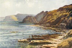 Carnelian Bay (väri litho) tekijältä Ernest William Haslehust