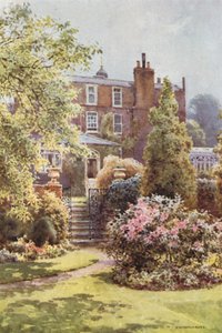 Gadshill Place Gardensista (väri litho) tekijältä Ernest William Haslehust