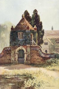 Gateway, Poxwell Manor House (väri litho) tekijältä Ernest William Haslehust