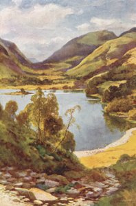 Loughriggin Grasmere (väri litho) tekijältä Ernest William Haslehust