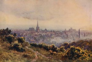 Norwich Mousehold Heathistä (väri litho) tekijältä Ernest William Haslehust
