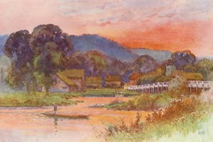 Thames-joki: Streatley (värilitro) tekijältä Ernest William Haslehust