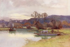 Thames-joki: Nuneham Woods (värilitro). tekijältä Ernest William Haslehust