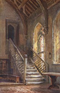 Veljesten sali, St. Cross (värilitho) tekijältä Ernest William Haslehust
