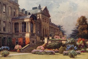 Welbeck Abbey (väri litho) tekijältä Ernest William Haslehust