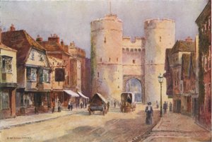Westgate (väri litho) tekijältä Ernest William Haslehust