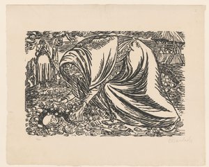 Kuollut lapsi haudataan tekijältä Ernst Barlach (signed by artist)