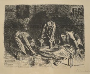 Ernst Barlachin "Köyhä serkku", noin 1917, Honolulun taidemuseo, 13150. tekijältä Ernst Barlach
