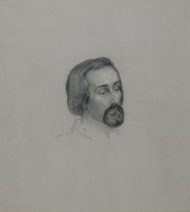 Runoilija Heinrich Heinen muotokuva 1797-1856, 1851 tekijältä Ernst Benedikt Kietz