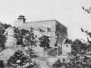 Jehol, Potala, Chihli, Potalan päärakennus, näkymä lounaasta (s/w kuva) tekijältä Ernst Boerschmann