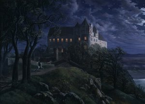 Scharfenbergin linna yöllä, 1827