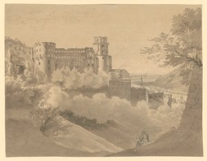 Heidelberg. Näkymä linnalle tekijältä Ernst Fries
