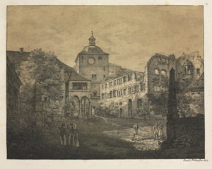 Sis vistes del castell de Heidelberg: Terrassa del castell finlandès tekijältä Ernst Fries