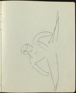 Tanssijat ja esiintyjät sivu luonnoskirjasta, c. 1911. tekijältä Ernst Ludwig Kirchner