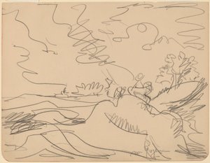 Maisema Taunuksessa, 1916. tekijältä Ernst Ludwig Kirchner