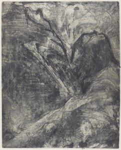 Bergen vuoret, 1920. tekijältä Ernst Ludwig Kirchner