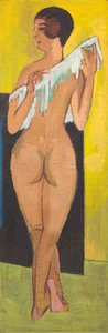 Alastonhahmo [kääntöpuoli], 1907. tekijältä Ernst Ludwig Kirchner