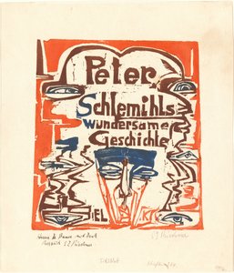 Peter Schlemihlin ihmeellinen tarina Peter Schlemihlin ihmeellinen tarina otsikkosivu, 1915. tekijältä Ernst Ludwig Kirchner