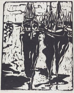 Port Scene -satamakuva, 1908. tekijältä Ernst Ludwig Kirchner