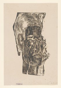 Tuntemattoman miehen muotokuva tekijältä Ernst Ludwig Kirchner (signed by artist)
