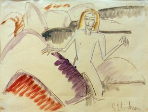 Uimarit kivillä tekijältä Ernst Ludwig Kirchner