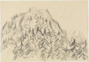Metsäinen kukkula tekijältä Ernst Ludwig Kirchner