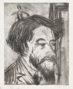 Professori Enrico Paduan muotokuva. 1923 tekijältä Ernst Ludwig Kirchner