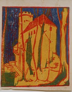 Rabensteinin linna tekijältä Ernst Ludwig Kirchner