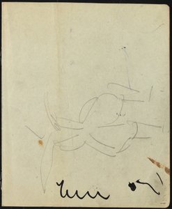 Tanssijat ja esiintyjät (sivu luonnoskirjasta) tekijältä Ernst Ludwig Kirchner