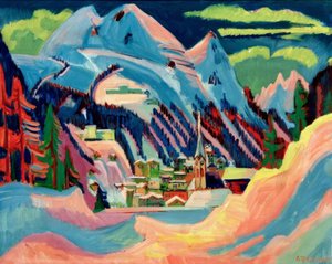 Davos talvella tekijältä Ernst Ludwig Kirchner