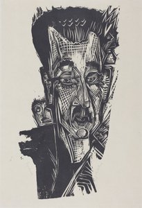 Tohtori Ludwig Binswanger (tohtori Ludwig Binswangerin pää) tekijältä Ernst Ludwig Kirchner