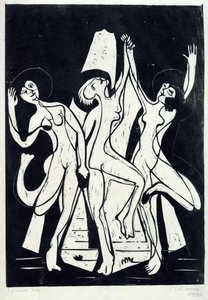Värien tanssi tekijältä Ernst Ludwig Kirchner