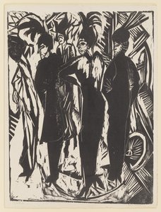Viisi kokottia tekijältä Ernst Ludwig Kirchner