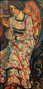 Nainen keinutuolissa (Emmi Frisch) tekijältä Ernst Ludwig Kirchner