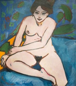 Saksa: Alaston sinisellä pohjalla Alaston sinisellä pohjalla tekijältä Ernst Ludwig Kirchner