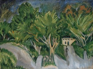 Talo puiden alla (Fehmarn) tekijältä Ernst Ludwig Kirchner