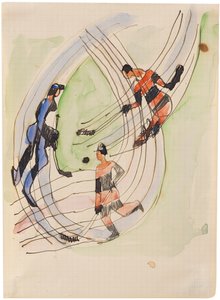 Jääkiekkoilijat, noin 1934. tekijältä Ernst Ludwig Kirchner