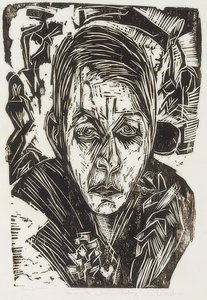 Nuori tyttö tupakan kanssa tekijältä Ernst Ludwig Kirchner