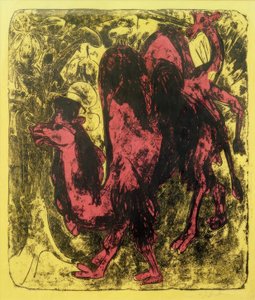 Kamel ja Dromedar tekijältä Ernst Ludwig Kirchner
