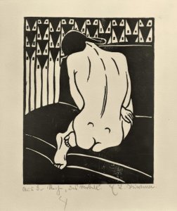 Hiipivä liike, takaa katsottuna tekijältä Ernst Ludwig Kirchner