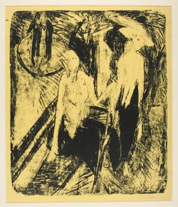 Kokotten am Kurf?rstendamm (Coquettes on the Kurf?rstendamm) tekijältä Ernst Ludwig Kirchner