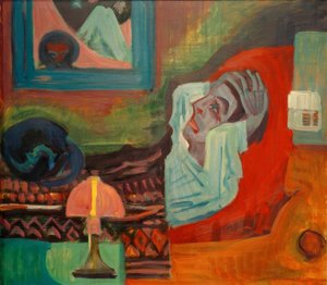 Sairas yöllä (sairas) tekijältä Ernst Ludwig Kirchner