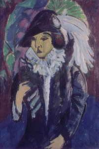 Lady in the Park, 1912 tekijältä Ernst Ludwig Kirchner