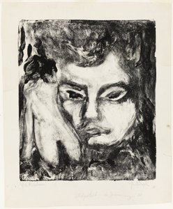 Miehen pää ja alaston tekijältä Ernst Ludwig Kirchner