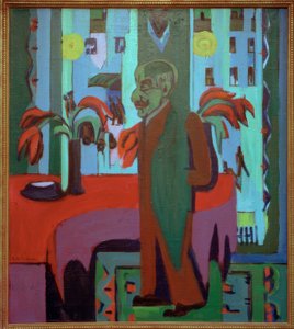 Max Liebermann studiossaan tekijältä Ernst Ludwig Kirchner